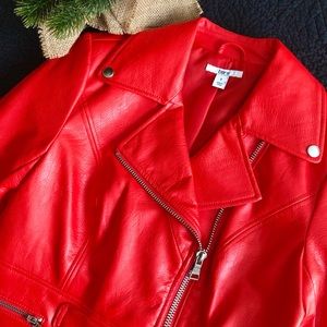 Bar III Leather Moto Jacket